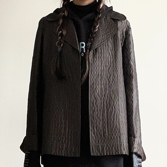 Vintage Textured Silk Peacoat - Picture 3 of 4